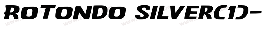 Rotondo Silver(1)字体转换